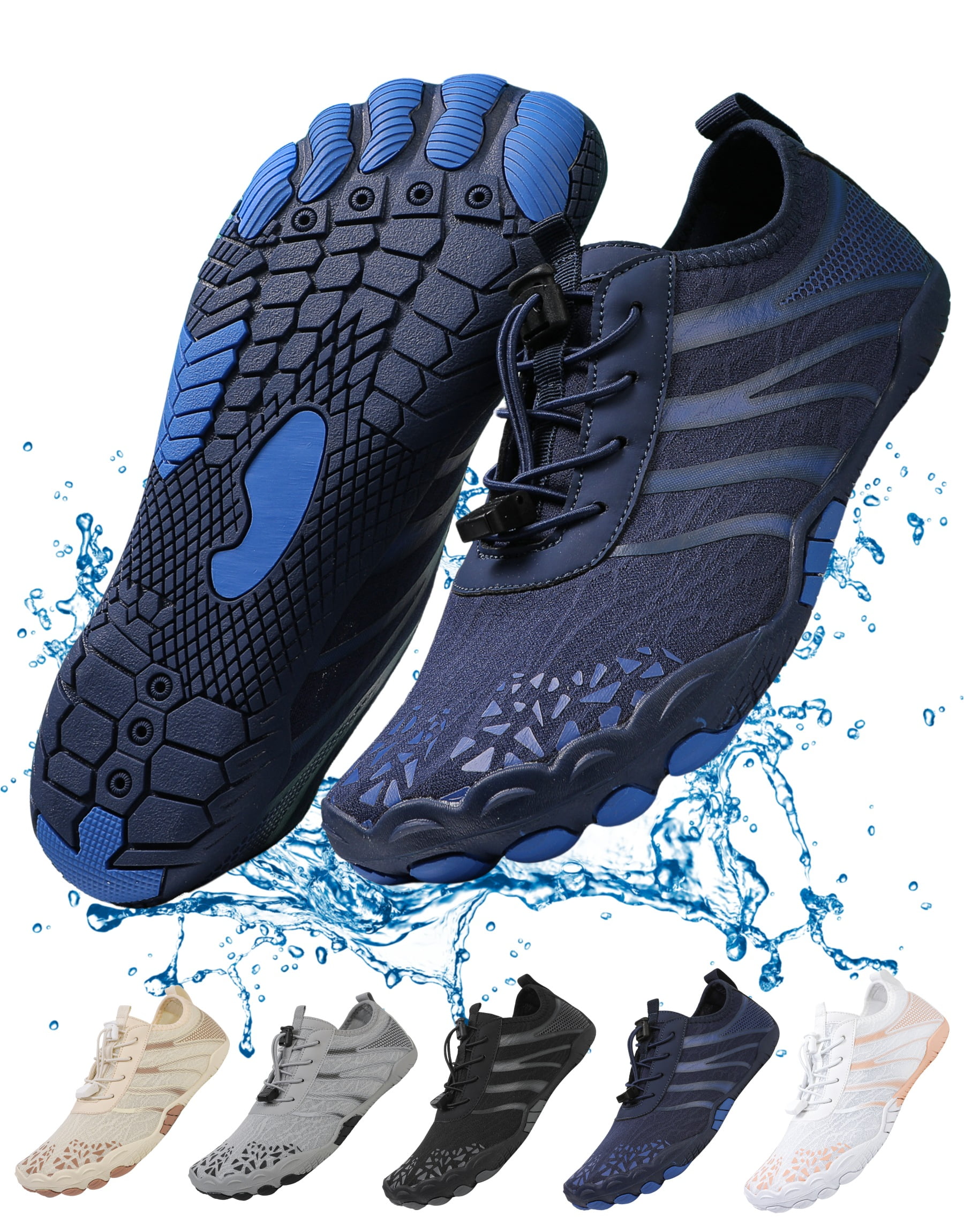 BERANMEY Women's Lightweight Sport Barefoot Shoes Non-slip Breathable Footwear Water Shoes for Womens & Mens Athletic Hike Wide Toe Box Shoes Outdoor Swim Beach