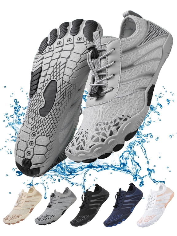 Women's Lightweight Sport Barefoot Shoes Non-slip Breathable Footwear Water Shoes for Womens & Mens Athletic Hike Wide Toe Box Shoes Outdoor Swim Beach