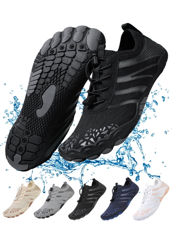 Women's Lightweight Sport Barefoot Shoes Non-slip Breathable Footwear Water Shoes for Womens & Mens Athletic Hike Wide Toe Box Shoes Outdoor Swim Beach