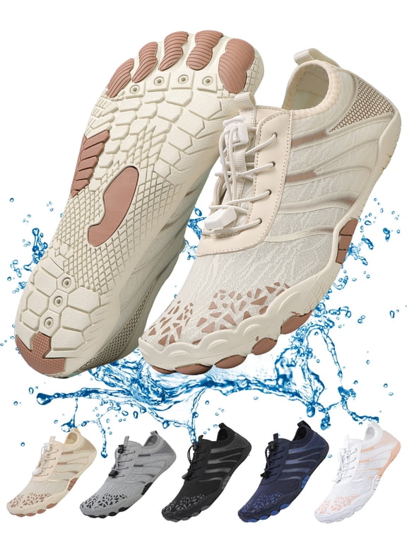 Women's Lightweight Sport Barefoot Shoes Non-slip Breathable Footwear Water Shoes for Womens & Mens Athletic Hike Wide Toe Box Shoes Outdoor Swim Beach