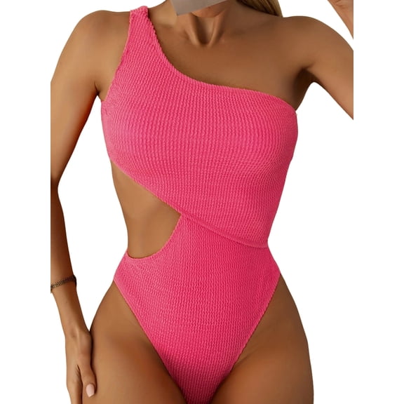 BERANMEY Women's One Piece Swimsuits High Waisted Sexy Hollow Cut Out Design Slimming Lace-Up Monokini One Pieces Swimsuit for Women Size S-XL