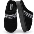 thumbnail image 1 of BERANMEY Women's Platform Slippers with Polar Fleece Lining House Slippers for Womens Mens Soft Curly Full Embroidery Slippers Memory Foam Insoles Non-Slip Sole for Indoor and Outdoor Comfort, 1 of 7