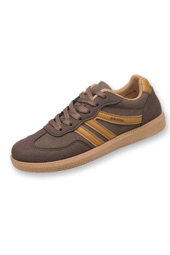 Women's Retro Fashion Sneakers Comfortable Casual Anti Slip Platform Low-Top Sneakers Lace Up Memory Foam Tennis Walking Skate Shoes