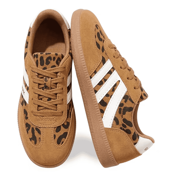 BERANMEY Women's Retro Fashion Sneakers Comfortable Casual Anti Slip Platform Low-Top Sneakers Lace Up Memory Foam Tennis Walking Skate Shoes