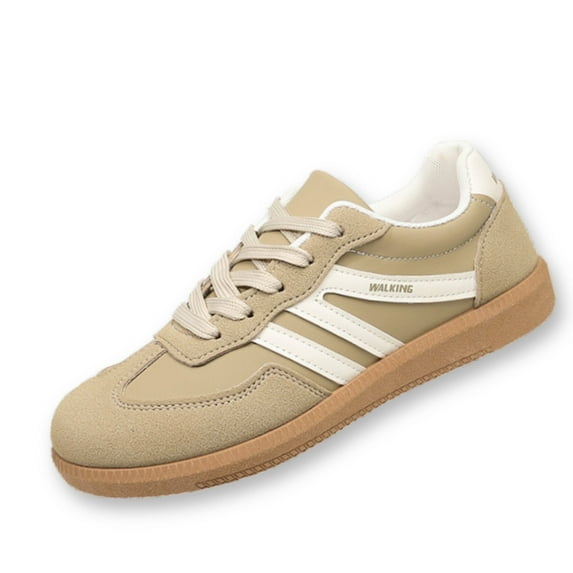 BERANMEY Women's Retro Fashion Sneakers Comfortable Casual Anti Slip Platform Low-Top Sneakers Lace Up Memory Foam Tennis Walking Skate Shoes