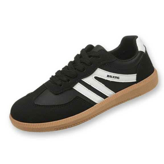 BERANMEY Women's Retro Fashion Sneakers Comfortable Casual Anti Slip Platform Low-Top Sneakers Lace Up Memory Foam Tennis Walking Skate Shoes