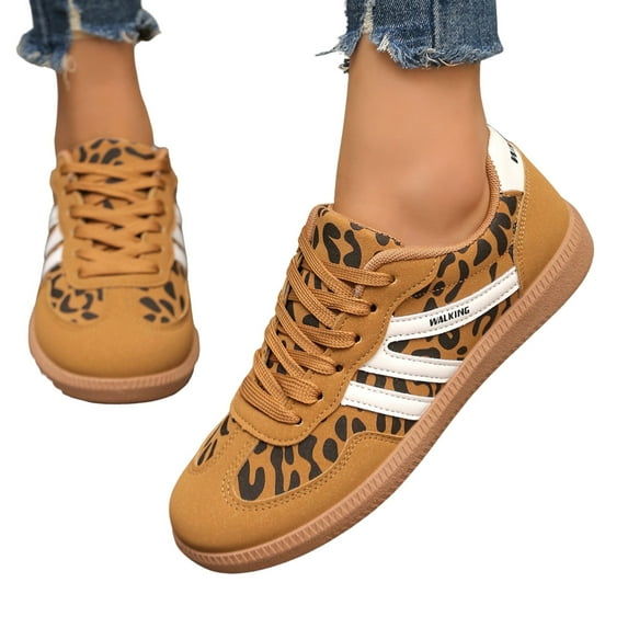 BERANMEY Women's Retro Fashion Sneakers Comfortable Casual Anti Slip Platform Low-Top Sneakers Lace Up Memory Foam Tennis Walking Skate Shoes