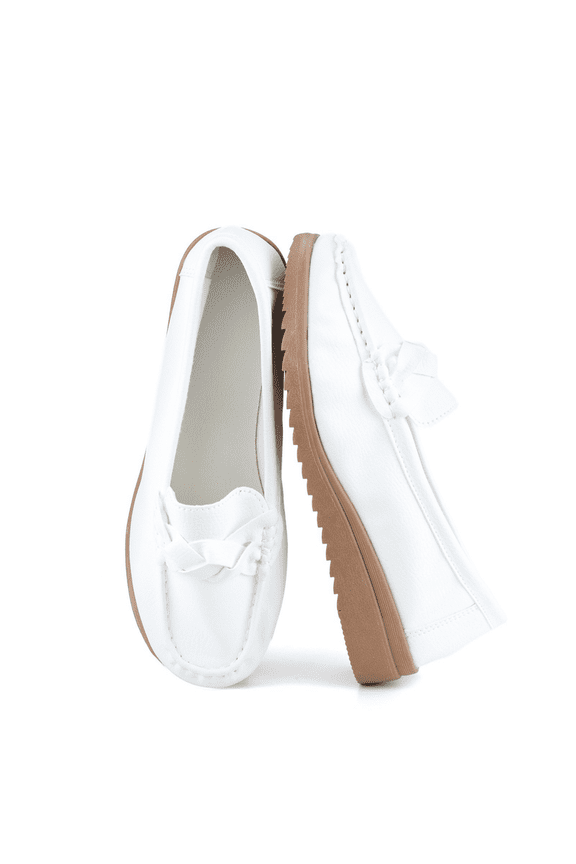 Women's Slip-On Loafers with Braided Strap Comfortable Wide Width Flats Nurse Shoes Breathable Casual Flats for Office Business and Nursing