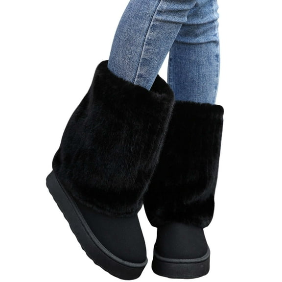 BERANMEY Women's Snow Boots Fashionable and Warm Mid Calf Winter Boots Perfect for Casual and Outdoor Activities