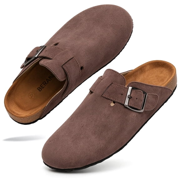 BERANMEY Women's Clogs & Mules Shoes Stylish Comfort Potato Clogs Shoes with Arch Support Cork Footbed Couple's Clogs for Women and Men