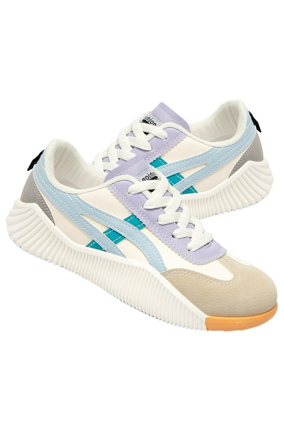 Women's Tennis Sneakers Walking Flat Low-Top Casual Lace-Up Orthopedic Sneakers For Women Comfort Vintage Sneakers with Walking Sports Work Traval