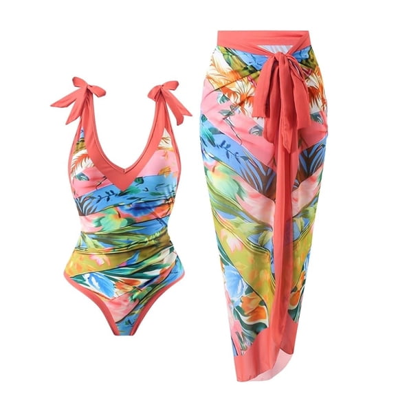 BERANMEY One-Pieces Swimsuit for Women Sexy Mesh Tummy Control One-Pieces Swimwear for Women Push Up High Waisted Swimwear Bathing Suit S-2XL