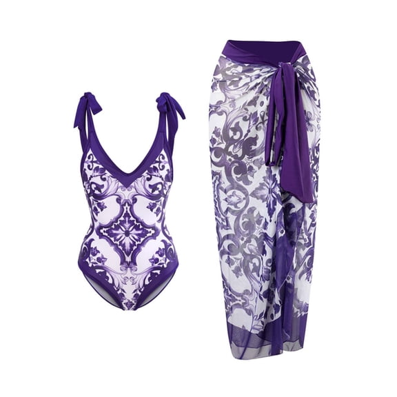 BERANMEY One-Pieces Swimsuit for Women Sexy Mesh Tummy Control One-Pieces Swimwear for Women Push Up High Waisted Swimwear Bathing Suit S-2XL