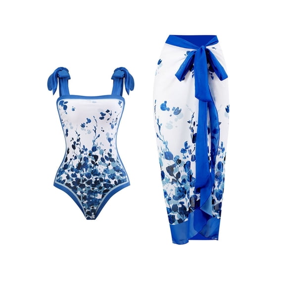 BERANMEY One-Pieces Swimsuit for Women Sexy Mesh Tummy Control One-Pieces Swimwear for Women Push Up High Waisted Swimwear Bathing Suit S-2XL