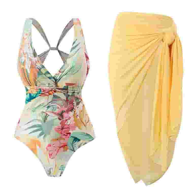 品質が完璧 Tropical Women's BERANMEY Print with Swimsuit Piece One Clothing