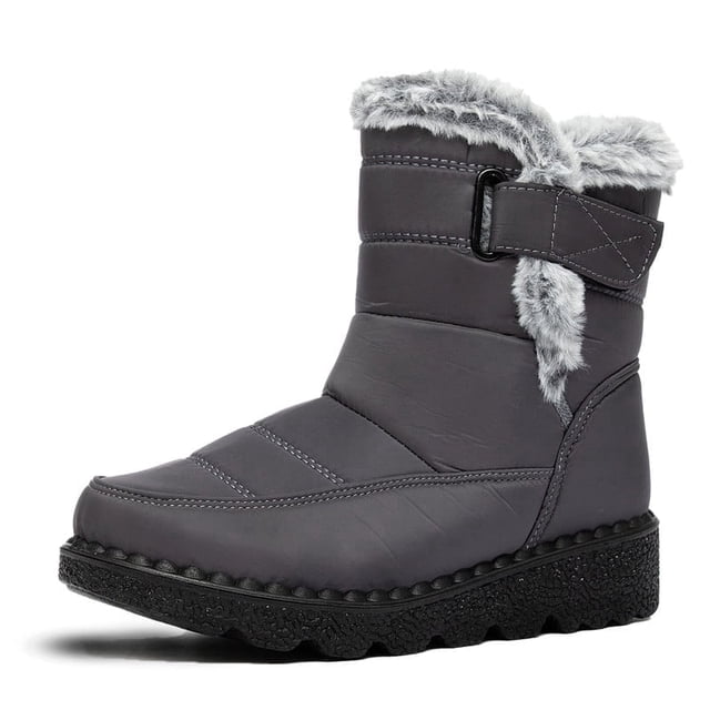 BERANMEY Women’s Waterproof Snow Boots Mid-Calf Fleece Lined Winter Boots for Women with Anti-Slip Sole Lightweight & Warm Outdoor Shoes