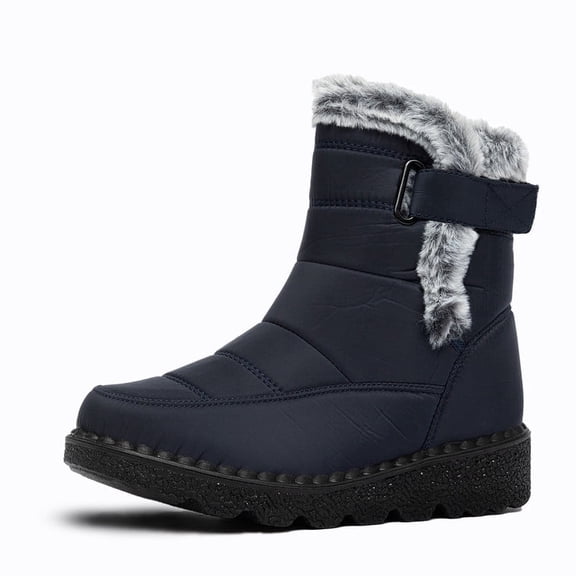 BERANMEY Women’s Waterproof Snow Boots Mid-Calf Fleece Lined Winter Boots for Women with Anti-Slip Sole Lightweight & Warm Outdoor Shoes