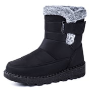 BERANMEY Women’s Waterproof Snow Boots Mid-Calf Fleece Lined Winter Boots for Women with Anti-Slip Sole Lightweight & Warm Outdoor Shoes