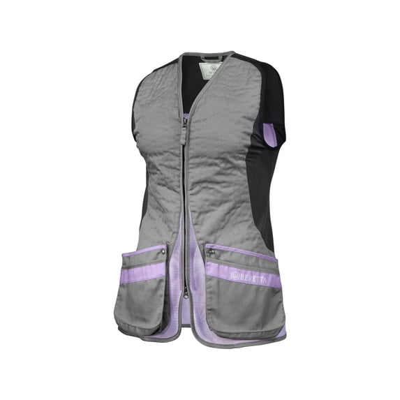 Beretta Silver Pigeon Evo Shooting Vest - Women's, Grey & Lavender, Small
