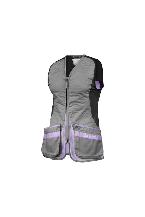 Silver Pigeon Evo Shooting Vest - Women's, Grey & Lavender, Small