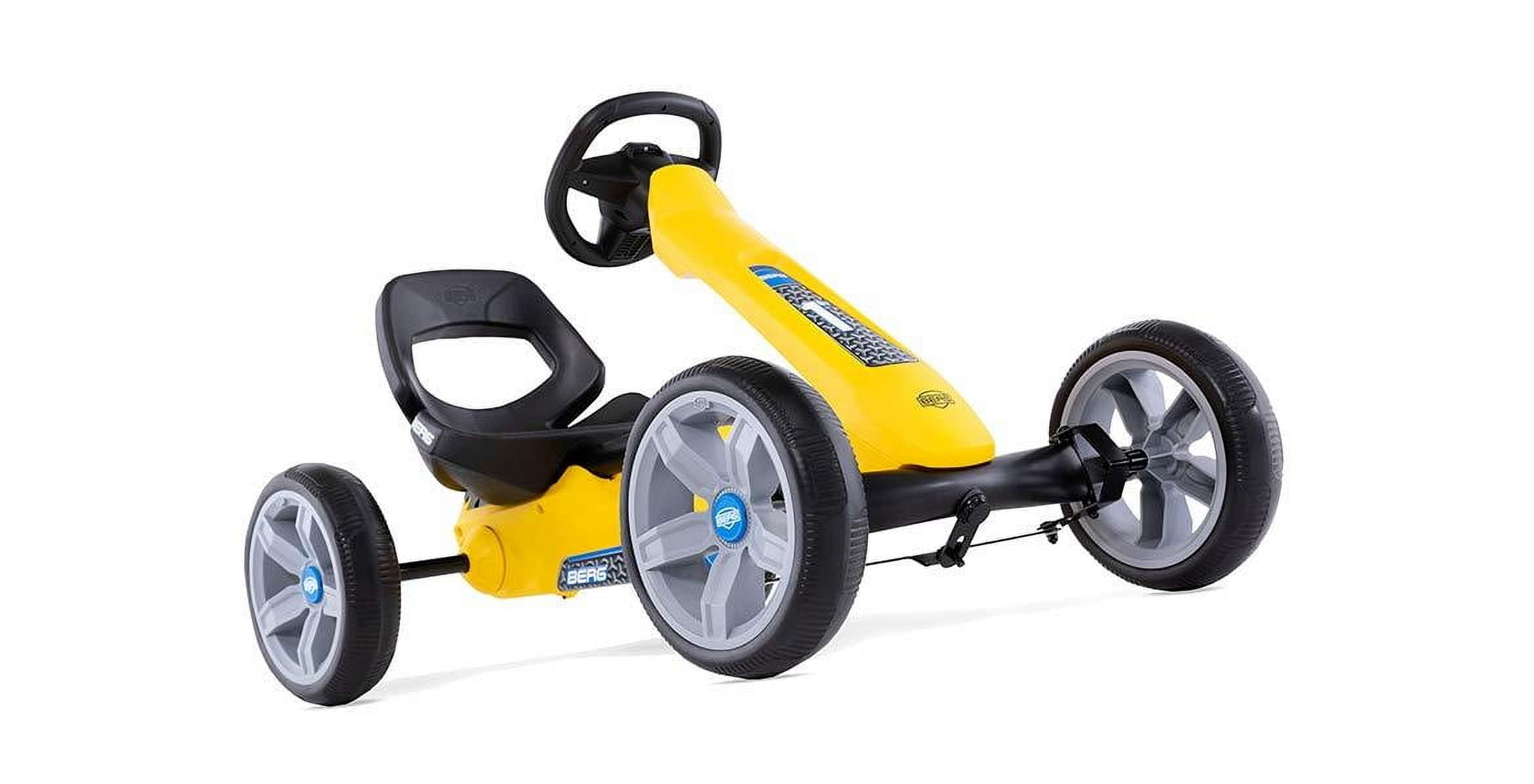 BERG Reppy Toys Push & Pedal Ride-on, EVA Yellow Black, 38.58 x 22.83 x 23.22 Inches, 19.84 lbs