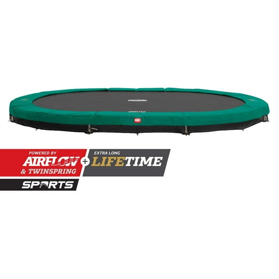 BERG Toys BERG Grand Champion InGround Trampoline, Green, 17ft