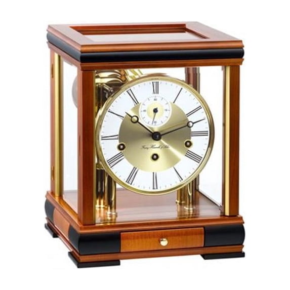 Hermle 22998160352 Bergamo Mantel Clock - Light Cherry