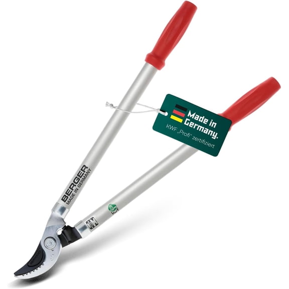 BERGER Professional Bypass Lopping Shear, High-Grade Steel Blade with Non-Stick Coating, Maxiumum Cutting Diameter of 1.38", Aluminum Tube Handles, Shock-Absorbing Bumpers, 4200