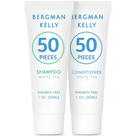 BERGMAN KELLY 1 fl oz Travel Size Shampoo & Conditioner Set, 50 Pack