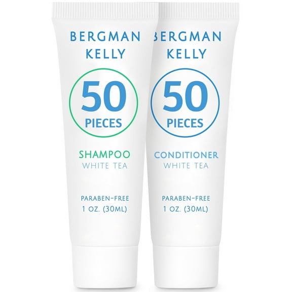 BERGMAN KELLY 1 fl oz Travel Size Shampoo & Conditioner Set, 50 Pack