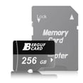 thumbnail image 1 of BERGUF 256GB High Speed Flash Memory Card with SD Adapter, Compatible for Smartphones, Tablets, Cameras and More, 1 of 7