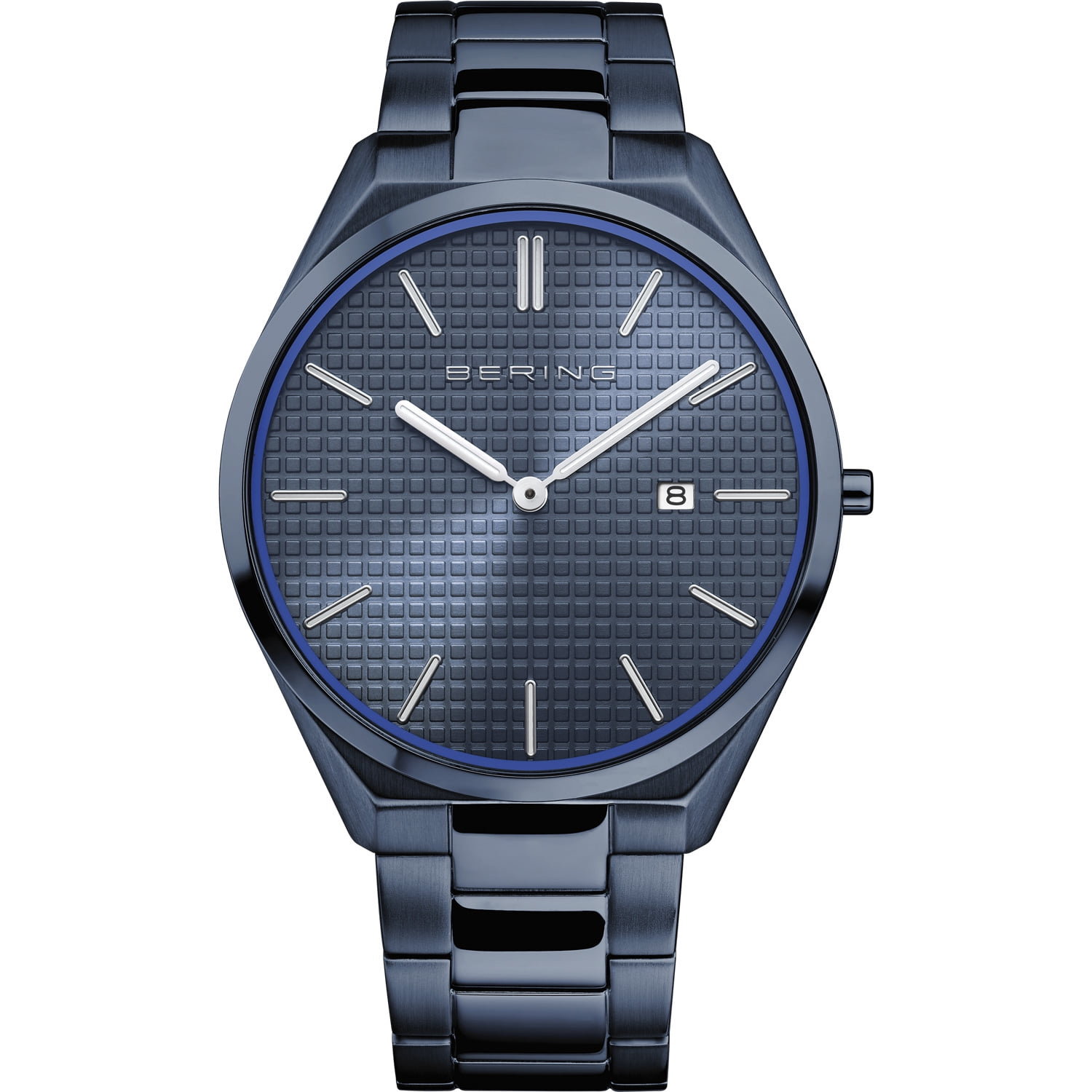 Bering ocean blue slim unisex best sale watch