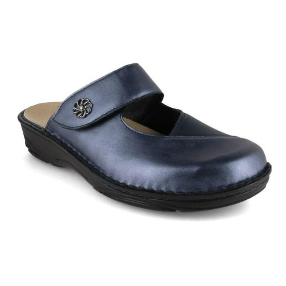 BERKEMANN Berkoflex Clog | Stretch Heliane, Blau