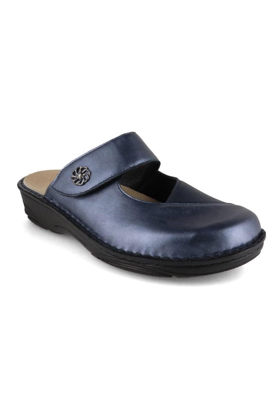 Berkoflex Clog | Stretch Heliane, Blau