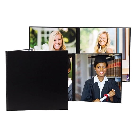 BERKLEY FOLIO Double 10x10 Black leatherette - 10x10