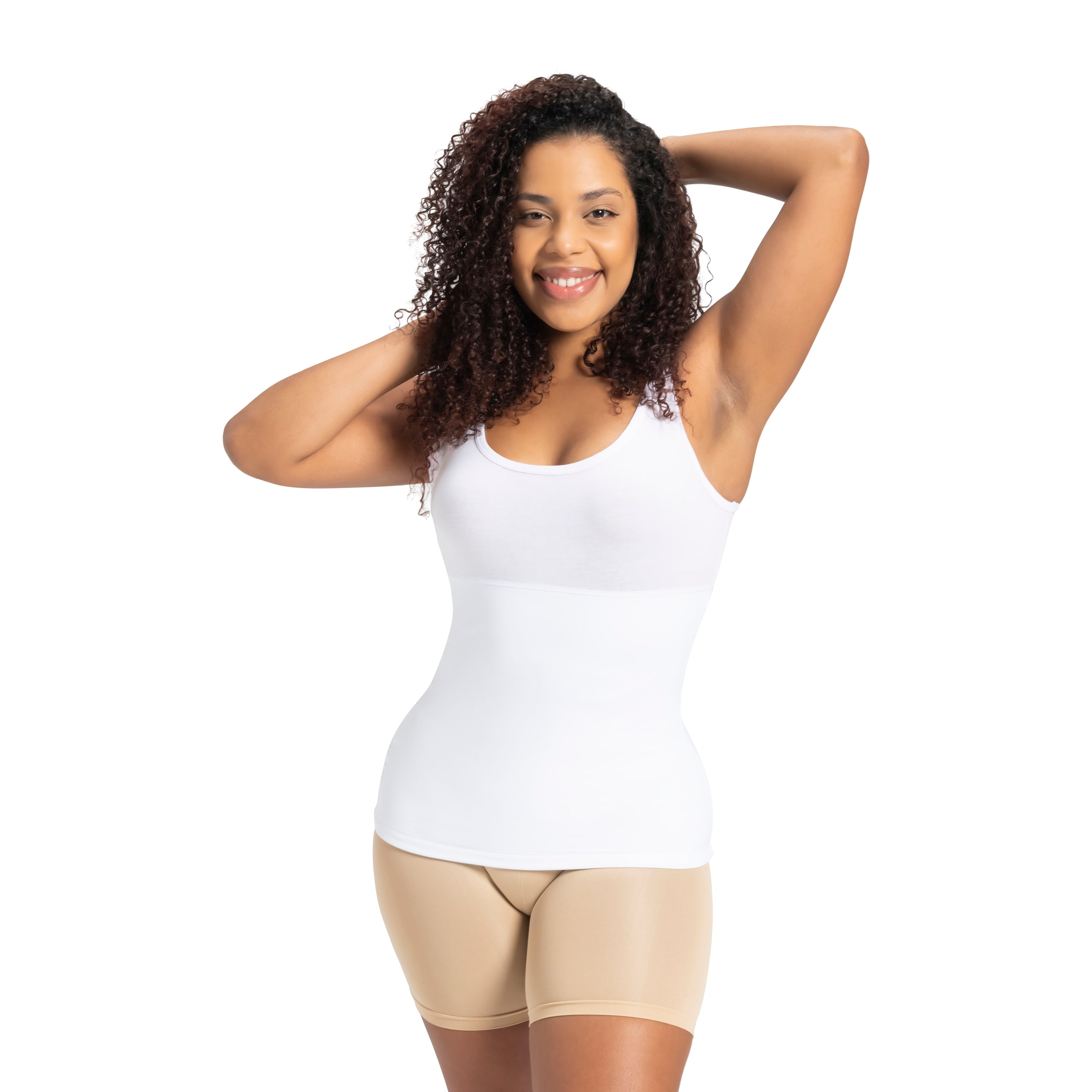 BERKSHIRE Women s Curves Slimming Tummy Control Shapewear Tank Top Body Shaper Compression Top Regular Size and Plus Size Walmart