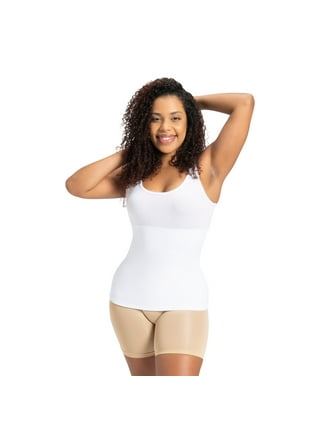 FALEXO Women's Shapewear Tank Tops Slimming Tummy Control Padded Seamless  Compression Body Shaper Top Plus Size 