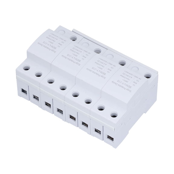 BERM 4P 15KA Surge Protective Device SPD, 220V/385V House Arrester Protector, Flame Retardant Nylon Shell