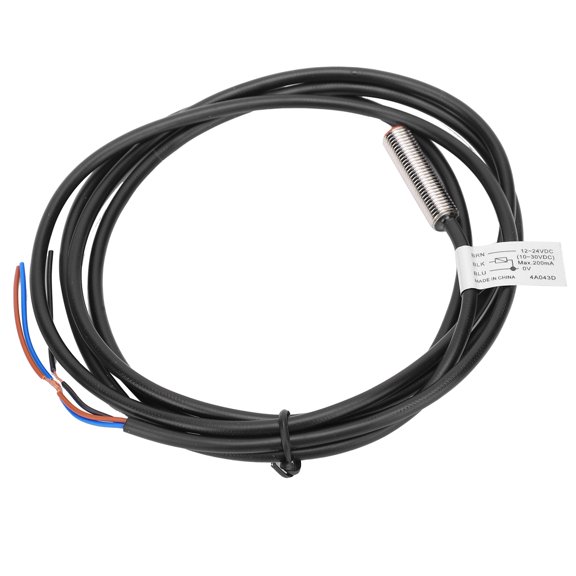 BERM Inductive Proximity Switch PNP DC 3-Wire Sensor PR08-1.5DP 5mm Detection Distance DC12-24V for Mechanical Equipment