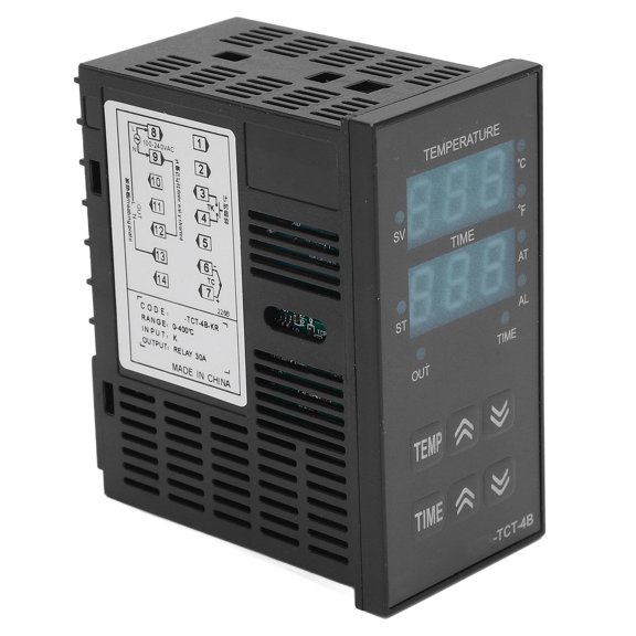 BERM PID Temperature Controller Digital Display LED Temperature Controller for Heat Press Machine 100-240V K Type Relay 30A Output Industrial Control Instrument