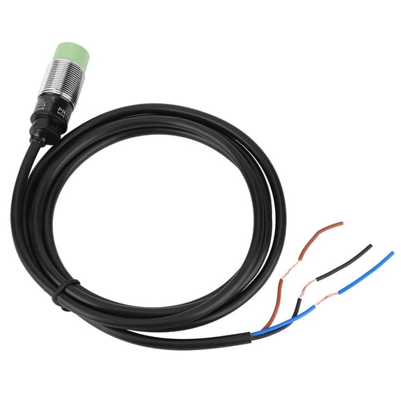 BERM PR18-8DN Inductive Proximity Sensor Switch, 3-Wire NO NPN Hall Sensing Switch, DC 10-30V, 18mm (0.71 inches) Diameter, 8mm Detection Distance for Industrial Electrical Control