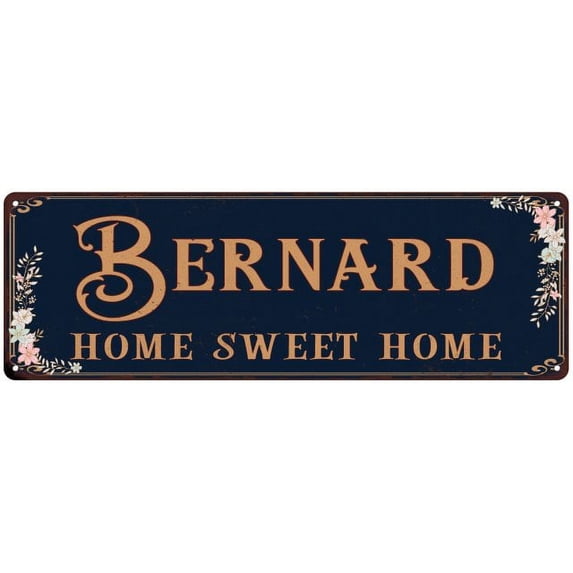 BERNARD Home Sweet Home Victorian Look Gift 6x18 Metal Sign 206180046803