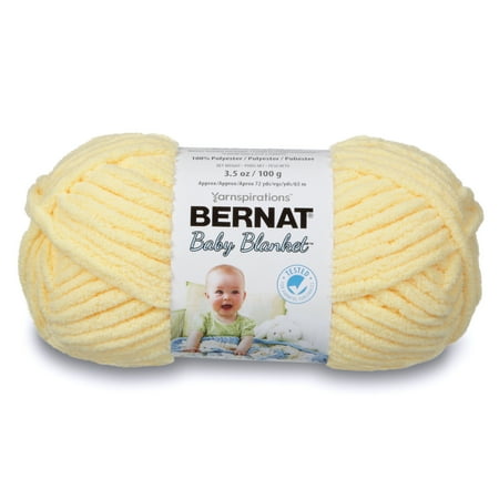 BERNAT BABY BLANKET YARN (100G/3.5 OZ), BABY YELLOW