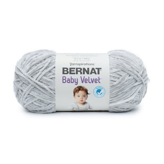 BERNAT BABY VELVET YARN, MISTY GRAY, 300G, 10.5 OZ