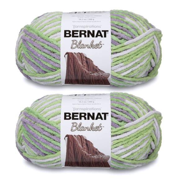 Bernat Blanket Yarn 300g Lilac Leaf Pack of 2 for Knitting and Crochet