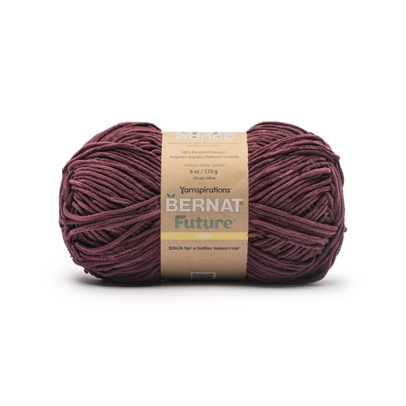 Bernat® Future™ #4 Worsted (Medium) Polyester Yarn, Fine Burgundy 6oz/170g 333 Yards