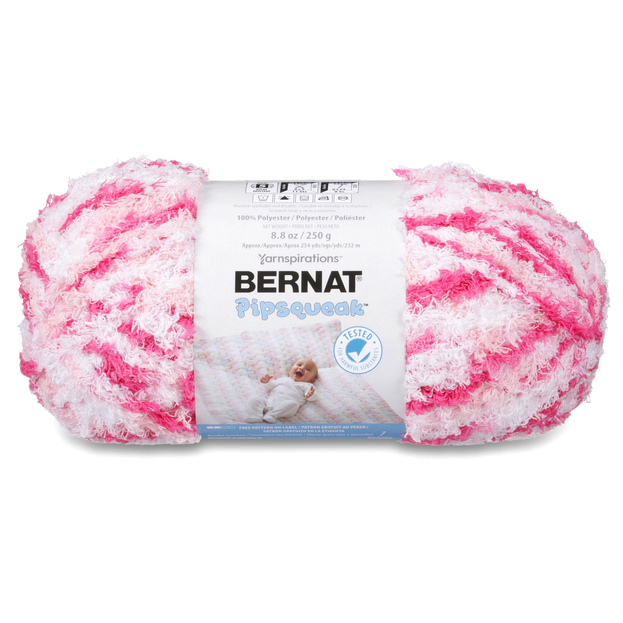 Bernat Pipsqueak Yarn-Pink Swirl, 1 count - Harris Teeter