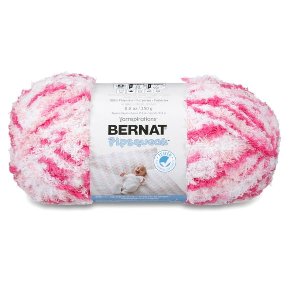 BERNAT PIPSQUEAK YARN (250G/8.8 OZ), PINK SWIRL