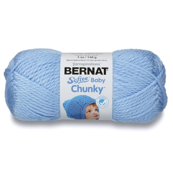 BERNAT SOFTEE BABY CHUNKY YARN (140G/5OZ), CLEAR SKIES BLUE