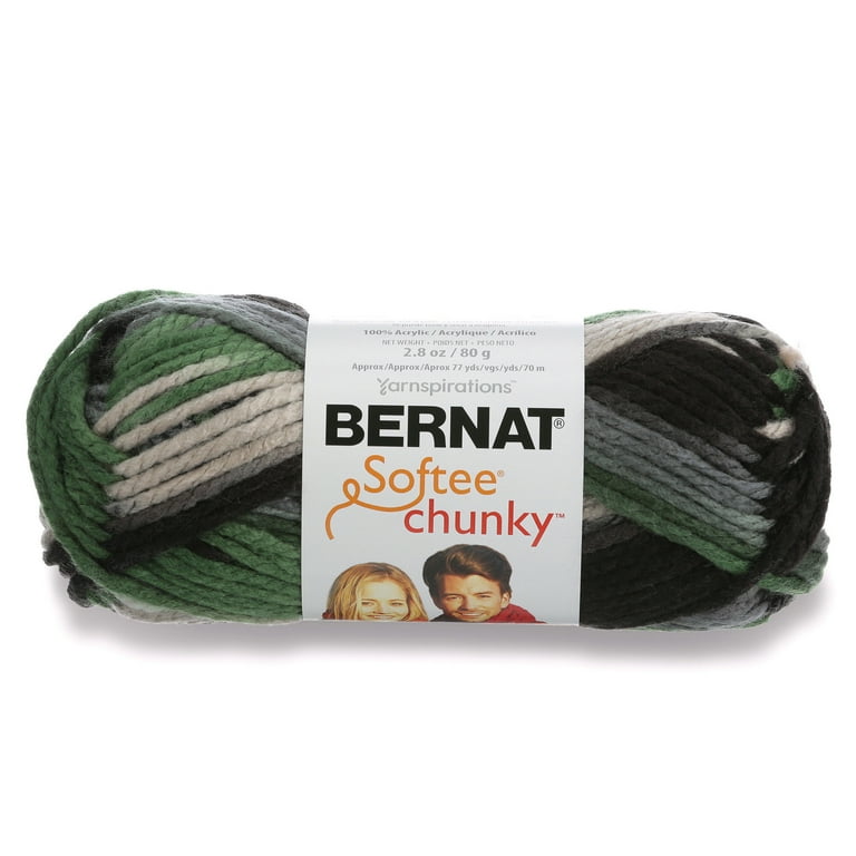 BERNAT SOFTEE CHUNKY OMBRES YARN 80G 2.8OZ DAD S SCARF